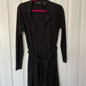 Long black sweater by Express